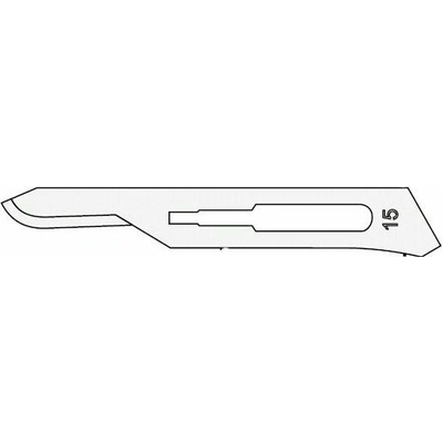 Surgeon čepieľka skalpelová Carbon Steel 100 ks - č. 15
