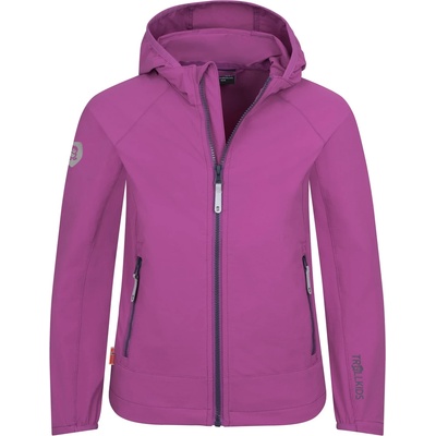 TROLLKIDS Детско ежедневно яке Trollkids Girl's Kvalvika Jacket Softshell jacket - Fresh Berry / Graphite - размер 110 (EU) (703-2683-1014)