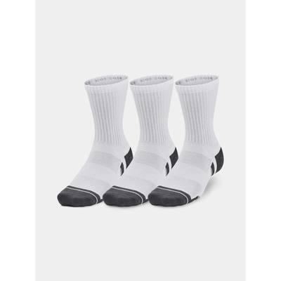 Under Armour UA Performance Cotton 3p Mid Bílá