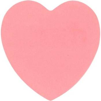 Stick`n Stick'n Самозалепващи се листчета Сърце, неонови, розови, 50 (1040100092)