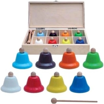 Goldon sada 8 zvončekov v drevenej krabici