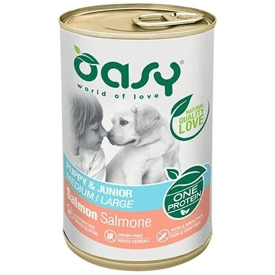 Oasy One Protein Puppy & Junior Medium/Large Salmon 400 g