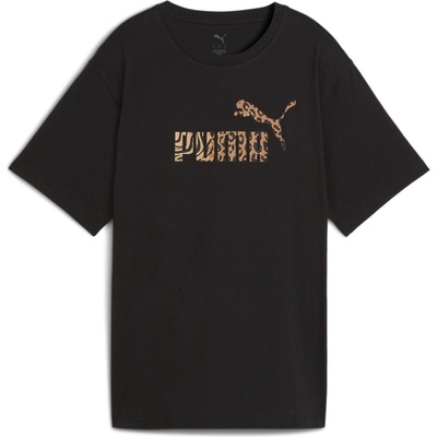 PUMA Тениска Puma Women's Regular Fit Logo T-Shirt - Black Animal