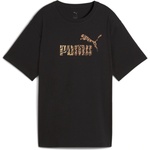 PUMA Тениска Puma Women's Regular Fit Logo T-Shirt - Black Animal