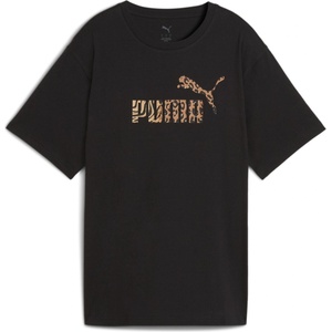 PUMA Тениска Puma Women's Regular Fit Logo T-Shirt - Black Animal