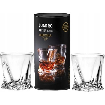BOHEMIA PRESTIGE BOHEMIA PRESTIGE QUADRO POHÁR NA WHISKY V TUBE 2 x 340 ml