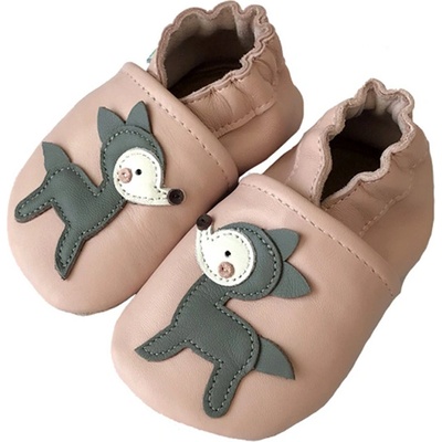 Hopi Hop kožené capáčky Barefoot Srnka