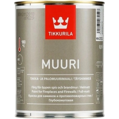 Tikkurila MUURI teplotně odolná barva na krby 0,9l