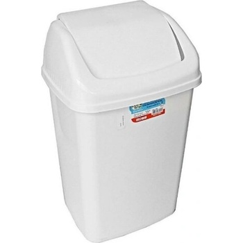 Image 1 of Кош с люлеещ капак 10 литра Бял (1039/210)