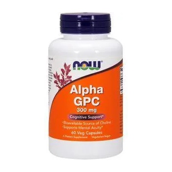 NOW Алфа-Глицилфосфорилхолин - Alpha GPC 300 мг. - 60 капсули - NOW FOODS, NF3085