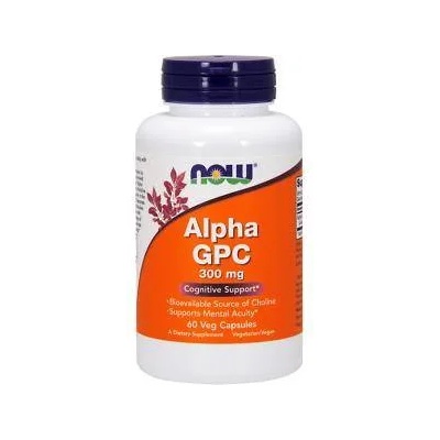 NOW Алфа-Глицилфосфорилхолин - Alpha GPC 300 мг. - 60 капсули - NOW FOODS, NF3085