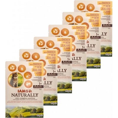 Iams Naturally Chicken & Lamb 6 x 85 g