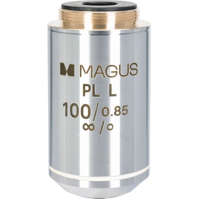 MAGUS Обектив MAGUS 100PLL 100х/0, 85 Plan L WD 0, 40 mm (83466)