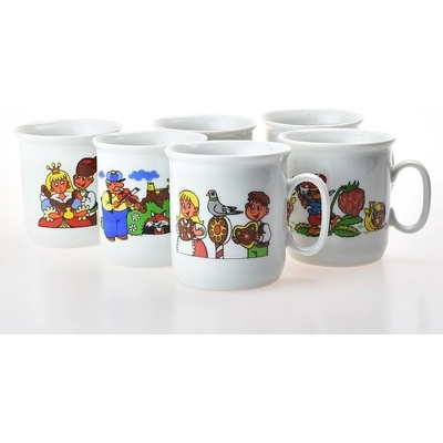 Český porcelán hrnek POHÁDKA 1ks porcelán mix dekorů 220 ml – Zboží Dáma