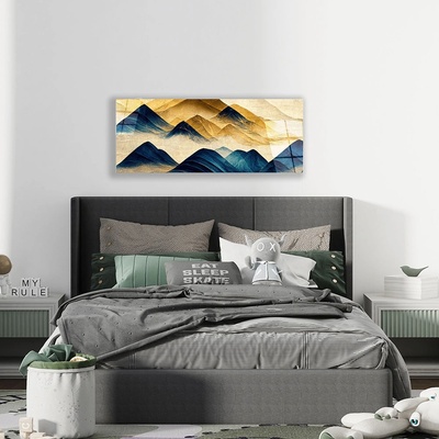 Art gift Стъклено АРТ пано - Златни върхове