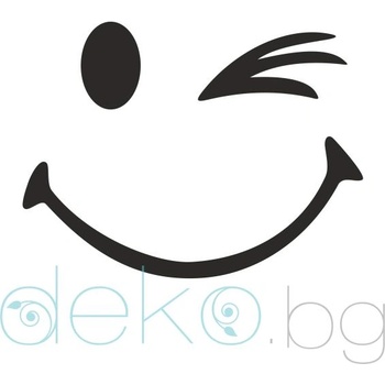 Image 1 of Стикер за автомобил - Намигащо Смайли (21701)