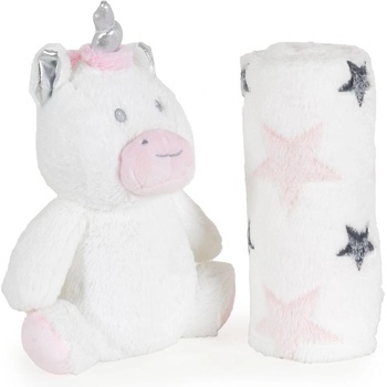 Cangaroo Бебешко одеяло 90/75 cm с играчка Unicorn Stars (3800146267520)