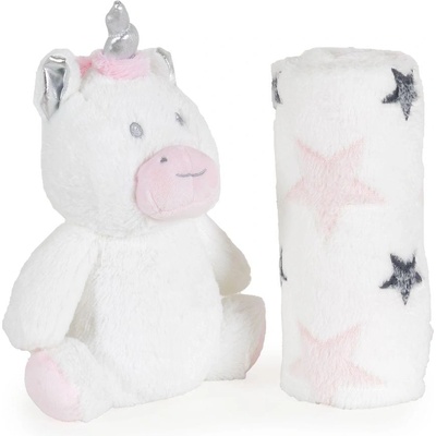 Cangaroo Бебешко одеяло 90/75 cm с играчка Unicorn Stars (3800146267520)