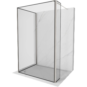 Mexen Kioto Душ панел Walk-in 140 x 90 x 30 см, черна рамка, матов никел (800-140-090-221-97-70-030)