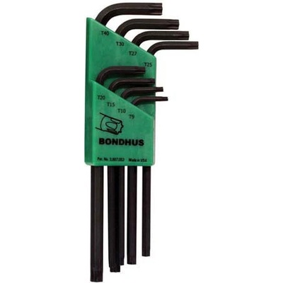 Bondhus Kľúč L T09-T40 torx 8- dielna sada TLX8 31834
