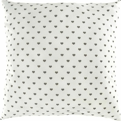 Kvalitex flanel SRDIEČKA šedá 40 x 40 cm