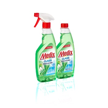 Image 1 of Medix Медикс препарат за стъкло с помпа зелен (м43786-с)