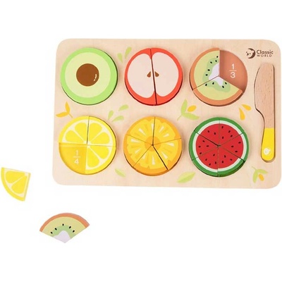 Classic World Дървен пъзел за рязане - Плодове (cw20142)