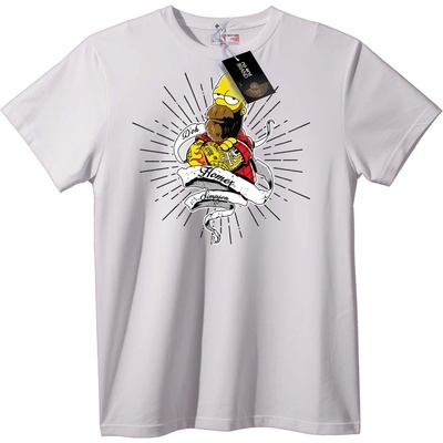 NOONEBRAND Тениска Homer Simpson D'oh Татуировка - XL, Black