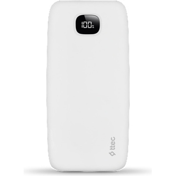 Ttec Външна батерия ttec, ChargeUp Pro, LCD, 20.000mAh PD 20W, Бя (8694470004525)