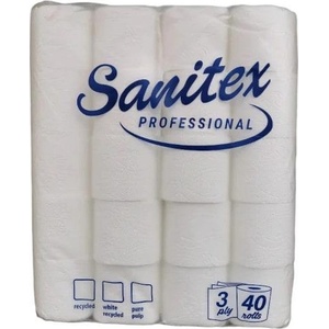 ЛАЙТС ТОАЛЕТНА ХАРТИЯ sanitex 60Г /ХОРЕКА/ 40БР/ЧУВАЛ