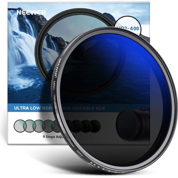 NEEWER ND2-ND400 Variable ND filter 77mm (1-9 stops) with multi-layer coating, waterproof, scratch-resistant, ultra-thin and variable, gray filter - NW