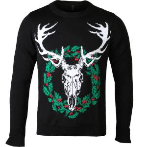 Alchemy gothic Дамски пуловер ALCHEMY GOTHIC - Whitehart Wreath - XJ3