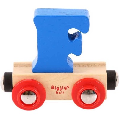 Bigjigs Rail Wagon Drevená vláčiková dráha písmeno F