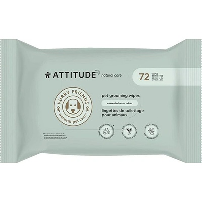 Attitude Furry Friends Prírodné vlhčené čistiace obrúsky 72 ks