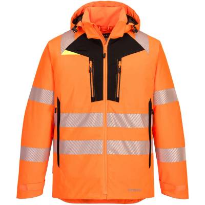Portwest DX430 DX4 Hi Vis reflexná zimná bunda oranžová čierna