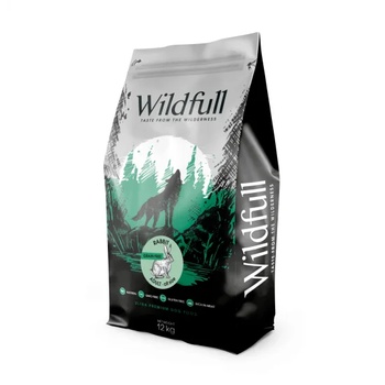 Wildfull dog rabbit all size - Пълноценна суха храна за израснали кучета от всички породи, без зърно, със заешко месо, 12 кг