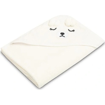 Sensillo osuška 100x100cm Teddy bílá – Zboží Dáma