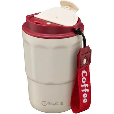 Galicja Termohrnek COFFEE 350 ml nerezová ocel plast krémová