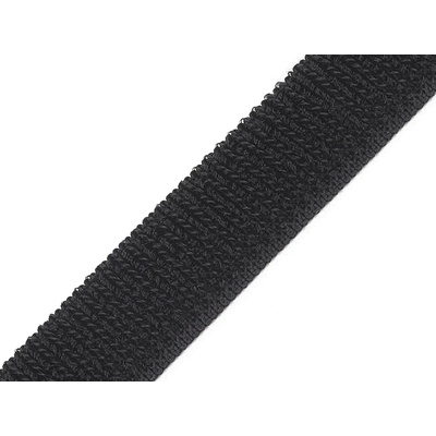 Stoklasa Suchý zip plyš šíře 20 mm elastický Balení: 1 m, Varianta: 2 černá 2 černá