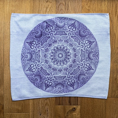 Mandalama Utěrka mandala fialová – Korunní čakra