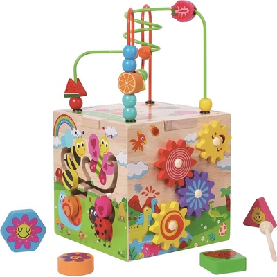 2Kids Toys Motorická kocka s labyrintom Veselé zvieratká