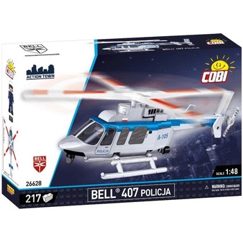 Cobi Action Town 26628 Граждански многоцелеви хеликоптер Bell 407 1: 48