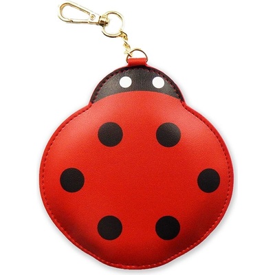 Компактна външна батерия с 1xUSB-A изход за мобилни устройства - 3D Ladybird Power Bank With Keyring 2200 mAh (червен) (161184)