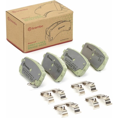 Sada brzdových platničiek, vždy 4 kusy v sade BREMBO P 30 035G (P30035G)