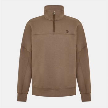 Timberland Men's Quarter Zip Fleece - Choco Chip