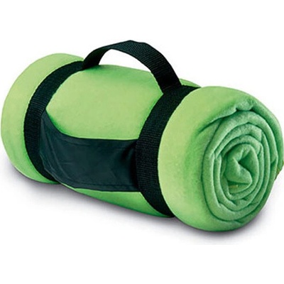 SOĽS Fleecová deka s uchem SL04342 Apple green 150x120