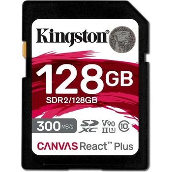 Kingston Canvas React Plus SDXC 128GB UHS-II/U3/C10 (SDR2/128GB)