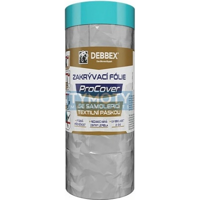 Debbex Zakrývacia fólia s textilnou páskou PROCOVER - 210 cm x 20 m - 42 m2