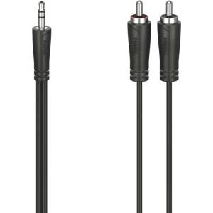Hama Кабел HAMA 205118, от Jack 3.5mm(м) към 2x RCA(м), 1.5m, черен (205110)