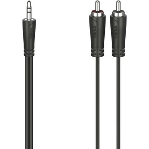 Hama Кабел HAMA 205118, от Jack 3.5mm(м) към 2x RCA(м), 1.5m, черен (205110)